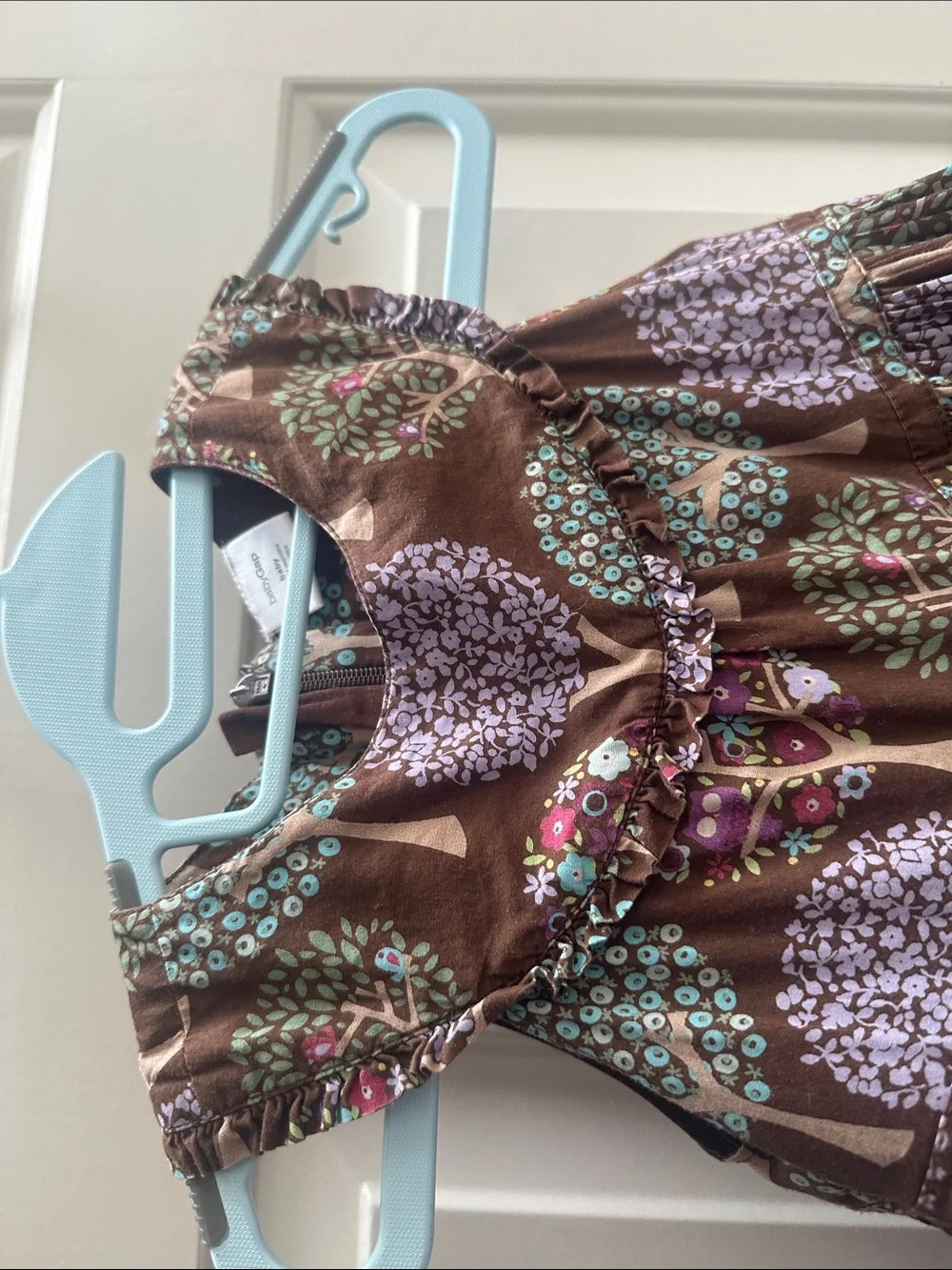 Baby Gap Brown Floral Tiered Fall dress size 18-24 months